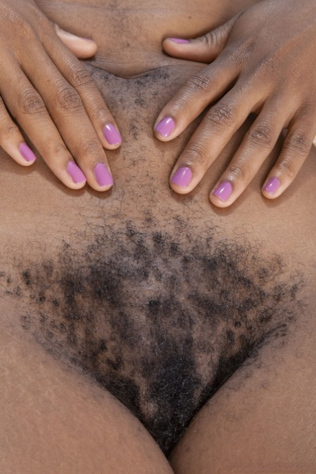 Big ass and hairy pussy from the black girl in the photo