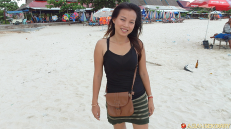 Hairy Asian dame Sok Neng gets banged